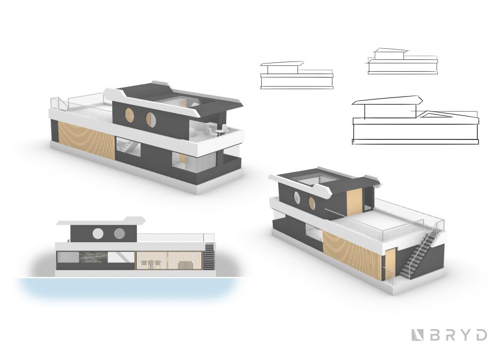 50′ Houseboat — concept 01