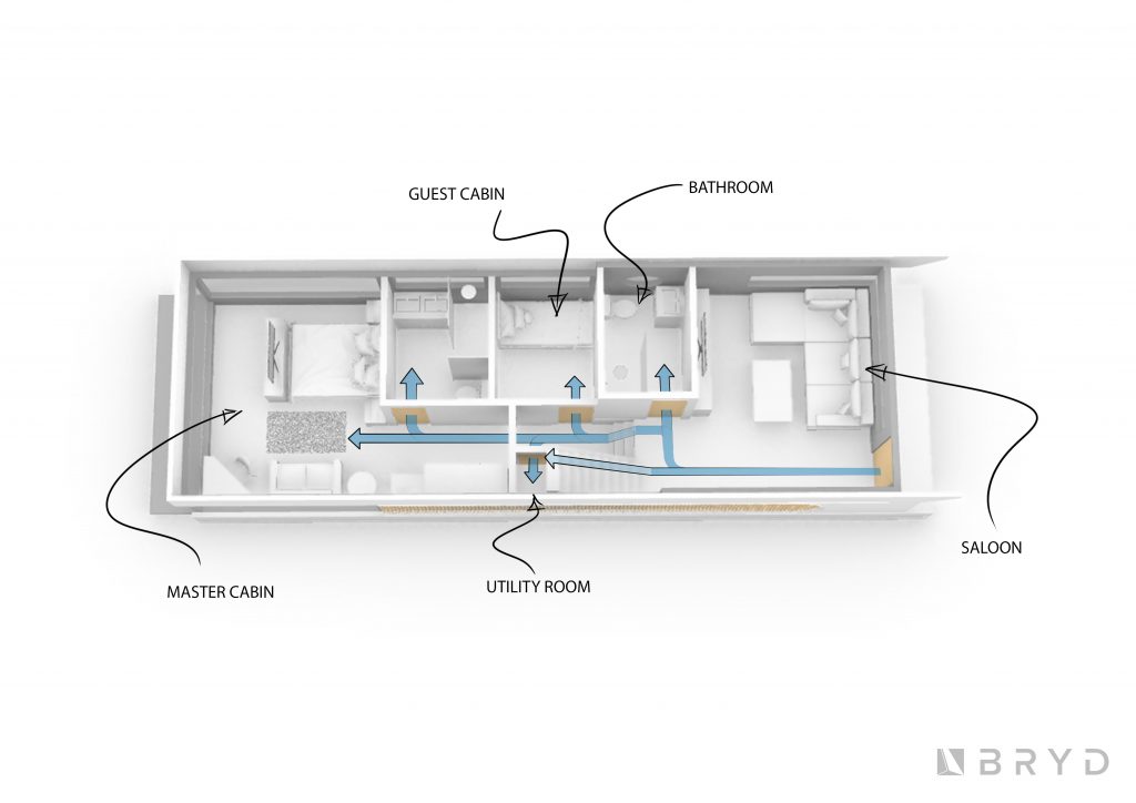 50′ Houseboat — concept 02