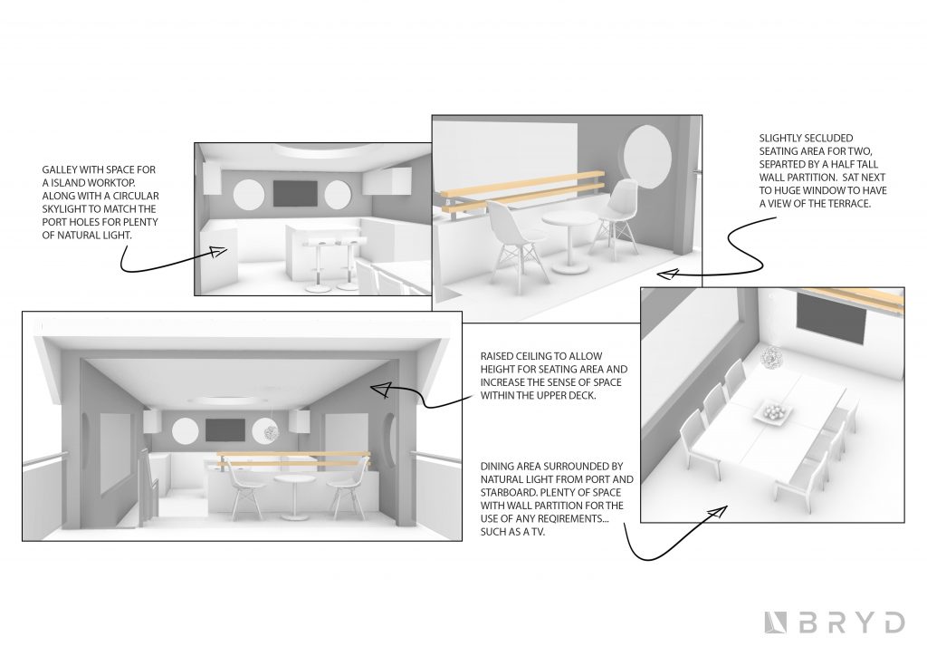 50′ Houseboat — concept 02