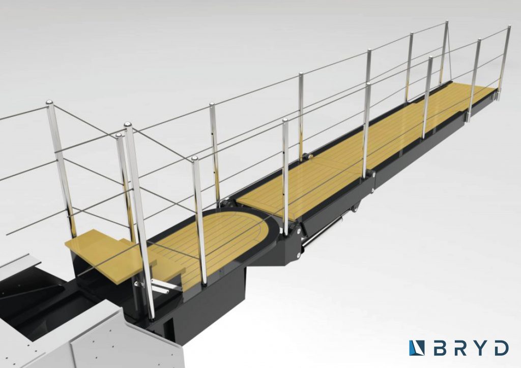 7m Superyacht Passerelle — Folding Telescopic Passerelle