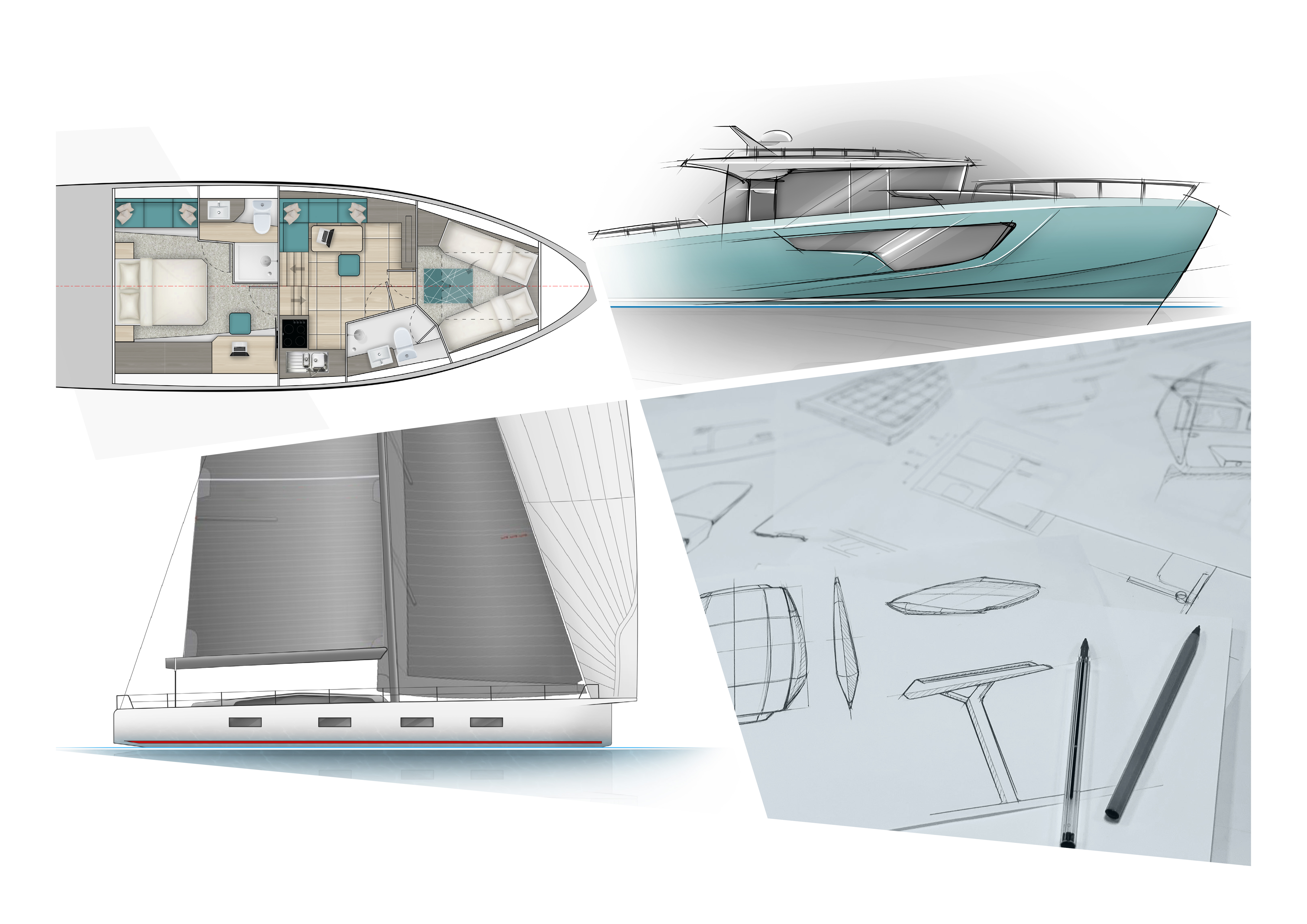 Concept design sketches and renders