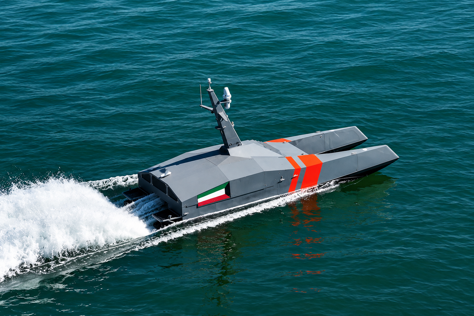 NeedleFish USV underway