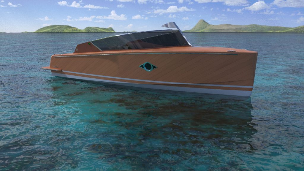Artis 25 — 8.2m Electric Wooden Day Cruiser